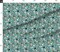 Australian Shepherd Dogs Floral Cute Aussie Dog Vintage Flowers Turquoise Shepherds Breed Custom Printed Fabric by Spoonflower Various Fabrics by the Yard or Fat Quarter